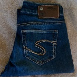 Silver skinny jeans waist 26 length 29